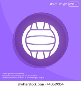 Web icon. Water polo