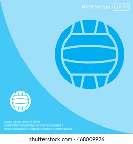 Web icon. Water polo