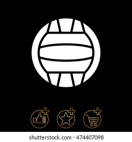 Web icon. Water polo