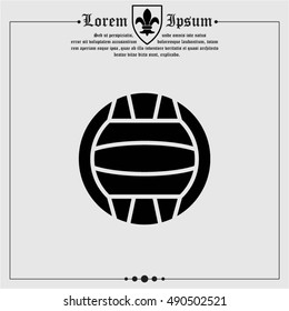 Web icon. Water polo