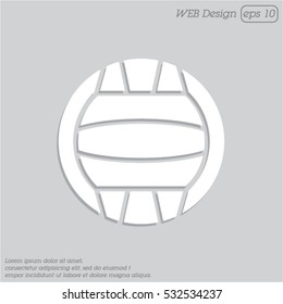 Web icon. Water polo