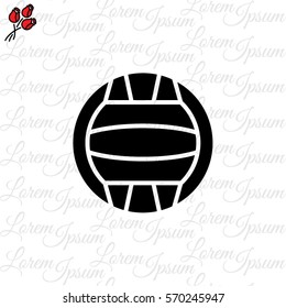 Web icon. Water polo