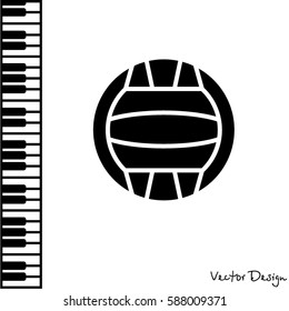 Web icon. Water polo