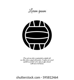 Web icon. Water polo