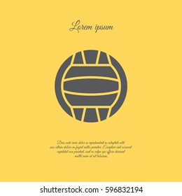 Web icon. Water polo