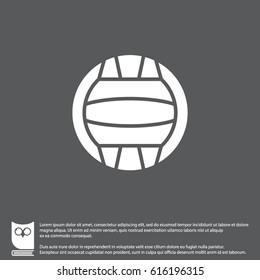 Web icon. Water polo