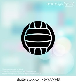 Web icon. Water polo