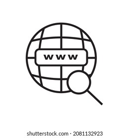 Web icon. Website icon page symbol for your web design. Internet world vector. browser