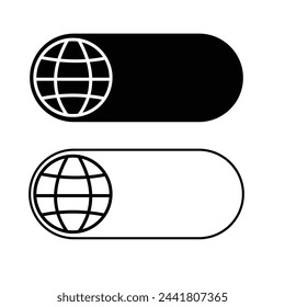 Web icon. Website icon page symbol for your web design. Internet world vector 3 9 8