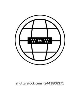 Web icon. Website icon page symbol for your web design. Internet world vector  6 7 9