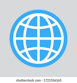 Web icon. Website vector icon. Internet world vector on blank background. vector illustration