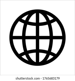 Web icon. Website vector icon. Internet world vector eps 10