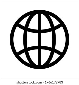 Web icon. Website vector icon. Internet world vector eps 10
