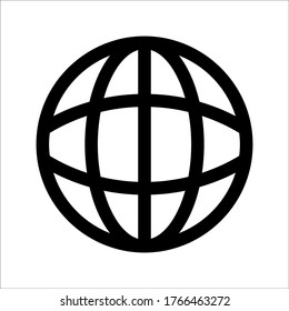 Web icon. Website vector icon. Internet world vector eps 10