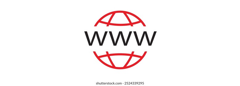 Web icon. Website vector icon. Internet world vector on white background. eps 10
