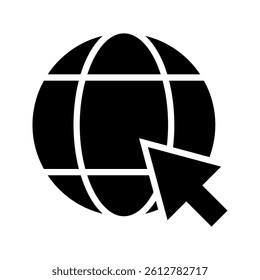 Web icon. Website vector icon. Internet world vector on transparent background