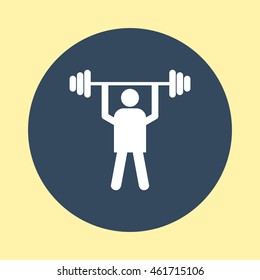 Web Icon of Weight Lifter.