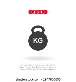 web icon weight sign isolated on white background. Simple vector illustration.