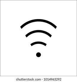 símbolo wifi de icono web vector de red inalámbrica