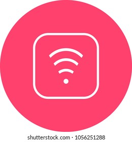 símbolo wifi de icono web vector de red inalámbrica