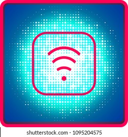 web icon wifi symbol wireless internet network vector