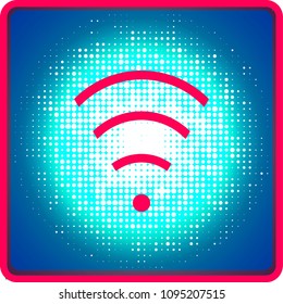 web icon wifi symbol wireless internet network vector
