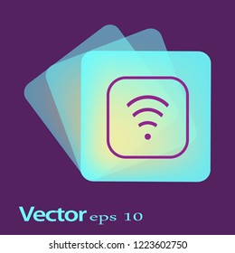 web icon wifi symbol wireless internet network vector