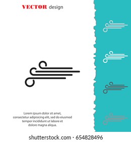 Web icon. Wind. vector illustration