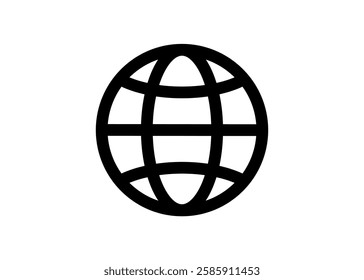 Web icon. World Wide Web. Go to website. Global search, world, globe, planet symbol