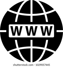 Web Icon, Www Icon Vector Art Illustration