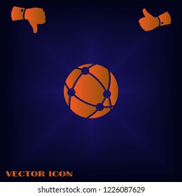 Web Icon, Www Icon Vector Art Illustration