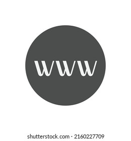 Web-Symbol. www-Symbol. Website oder Internet flache Vektorsymbole für Apps und Websites. Gehen Sie zu Web-Symbol. Vektor EPS10. 