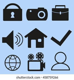 Web icons. 