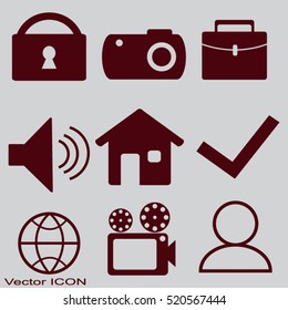 Web icons. 
