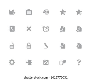 Web Icons // 32 pixels Icons White Background - Vector icons designed to work in a 32 pixel grid at ten percent.