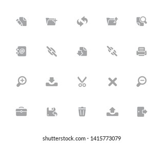 Web Icons // 32 pixels Icons White Background - Vector icons designed to work in a 32 pixel grid at ten percent.
