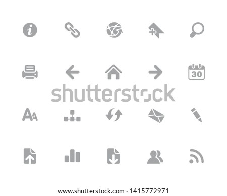 Web Icons // 32 pixels Icons White Background - Vector icons designed to work in a 32 pixel grid at ten percent.