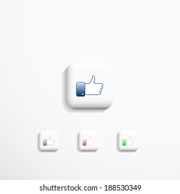 Web icons, 3d design