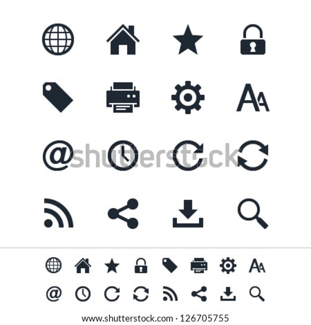 Web icons