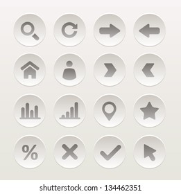 Web Icons. Basics. Vector illustration