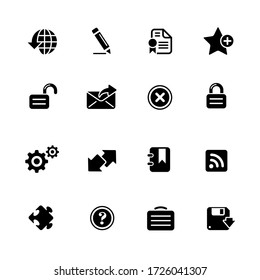 Web Icons // Black Series
