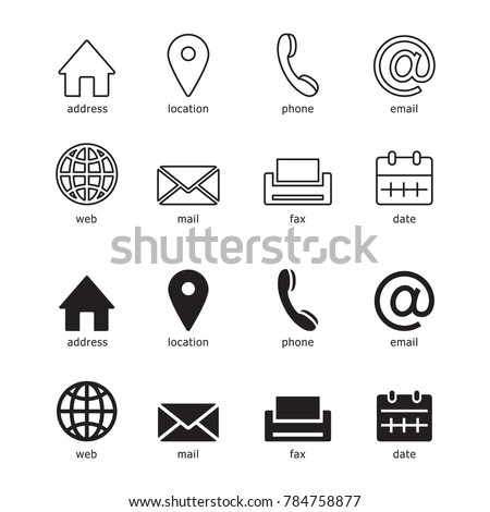 web icons for business, vector
