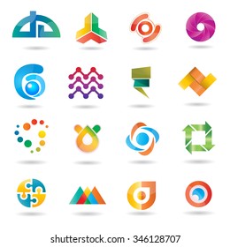 Web icons and business vector logos. Set of icons.