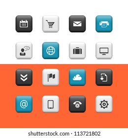 Web icons. Buttons
