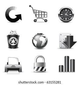 Web icons | B&W series