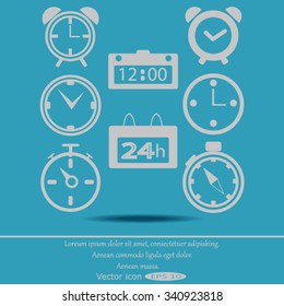 Web icons - clock, time