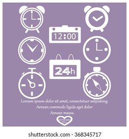 Web icons - clock, time