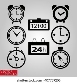 Web icons - clock, time
