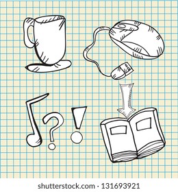 Web Icons (collection set) Hand Draw
