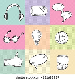 Web Icons (collection set) Hand Draw